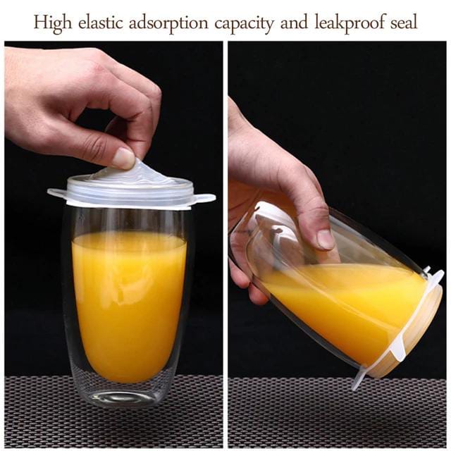 6-Piece Silicone Stretch Food Covers