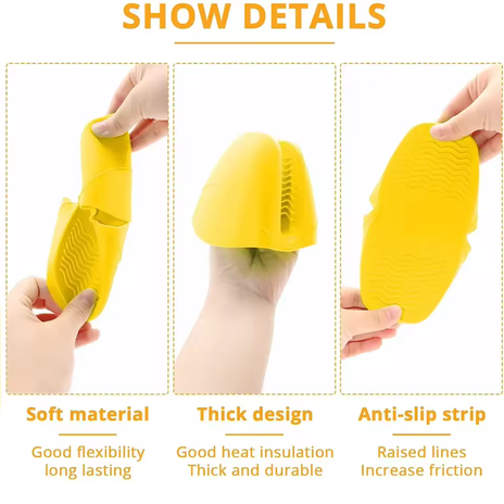 HeatShield Silicone Pot Holders – 2 Piece Set