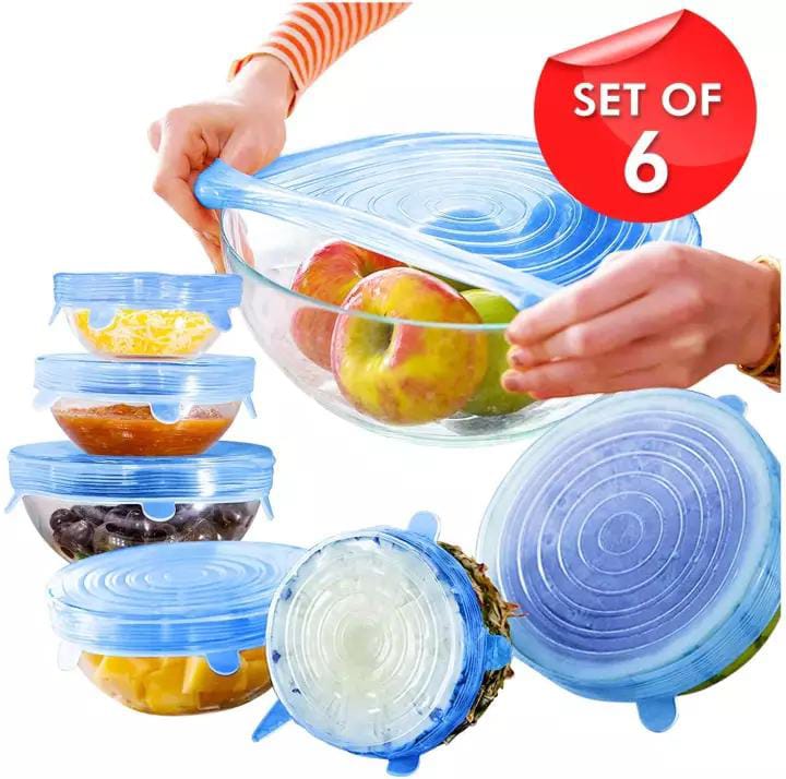 6-Piece Silicone Stretch Food Covers